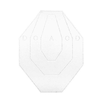 Alvo IPSC Pintado Lado BRANCO perfurado - 100 unid./Pacote