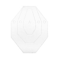 Alvo IPSC Pintado Lado BRANCO perfurado - 100 unid./Pacote