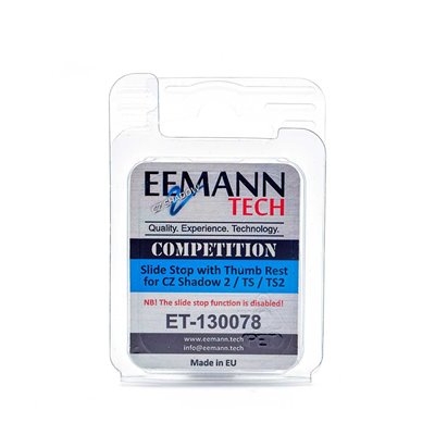 Eemann Tech Competition Slide Stop with Thumb Rest for CZ Shadow 2 / CZ TS / CZ TS2