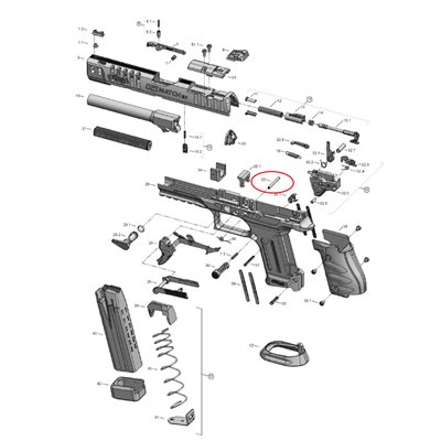 Pasador de Gatillo Walther PDP/PPQ/Q4/Q5