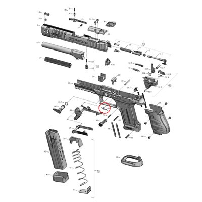 Muelle de Palanca de Retenida de Corredera  Walther para Q5 Match SF