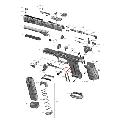 Walther PDP/PPQ/Q4/Q5 Trigger Housing Pin