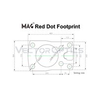 Vector Optics SCFRM-03 MAG Red Dot Sight Offset Picatinny Mount