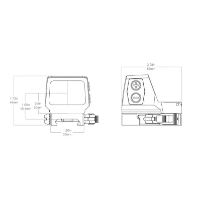 Vector Optics Frenzy-X 1x22x32 SCRD-65 QD Red Dot Sight