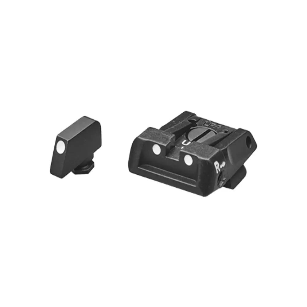 LPA SPS16GL30 Adjustable Sight Set for GLOCK with Fiber Optic Front