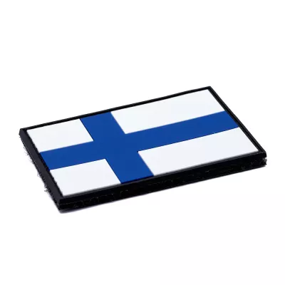 Finland Flag PVC Patch with...