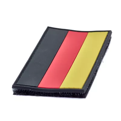 Germany Flag PVC Patch with Hook and Loop Fastener