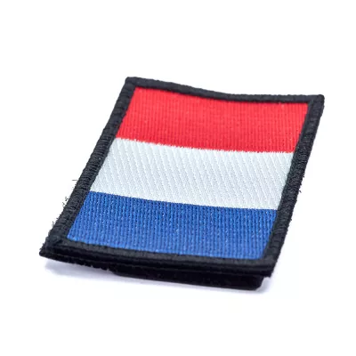 France Flag Embroidery Patch with Fastener Hook and Loop