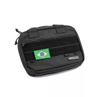 Brazil Flag Embroidery Patch with Fastener Hook and Loop