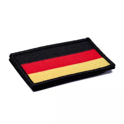 Germany Flag Embroidery Patch with Fastener Hook and Loop