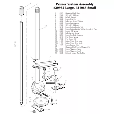 Dillon 13820 Priming System 8-32 x 3/8 Set Screw for XL650