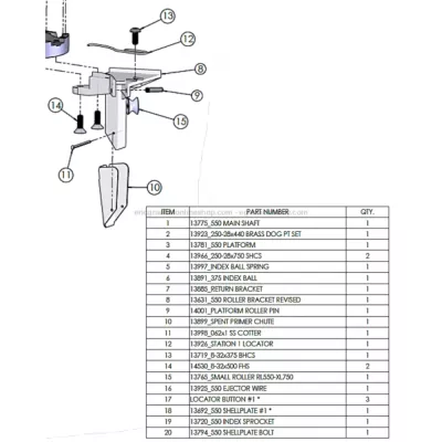 Dillon 14280 Roller Bracket...