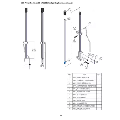 Dillon 13869 Operating Rod...