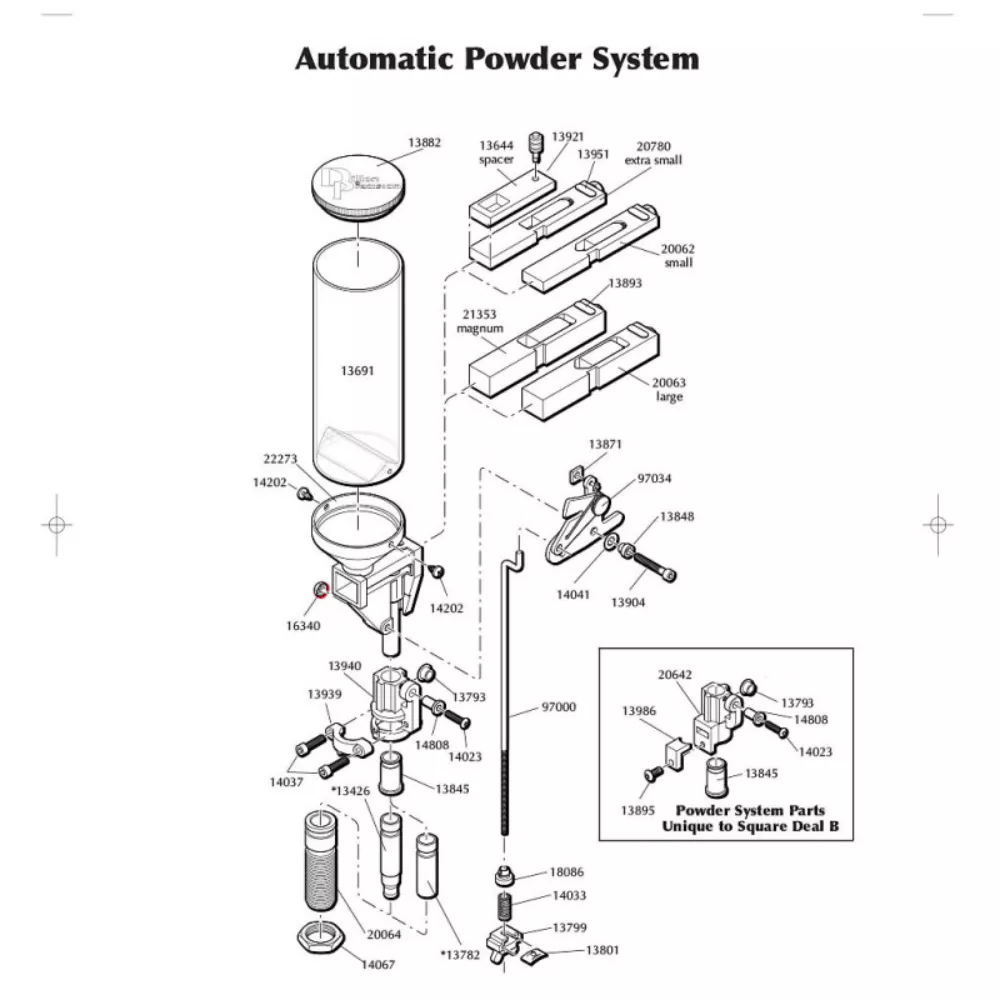 Dillon 13691 Powder Meas Hopper Tube for XL750