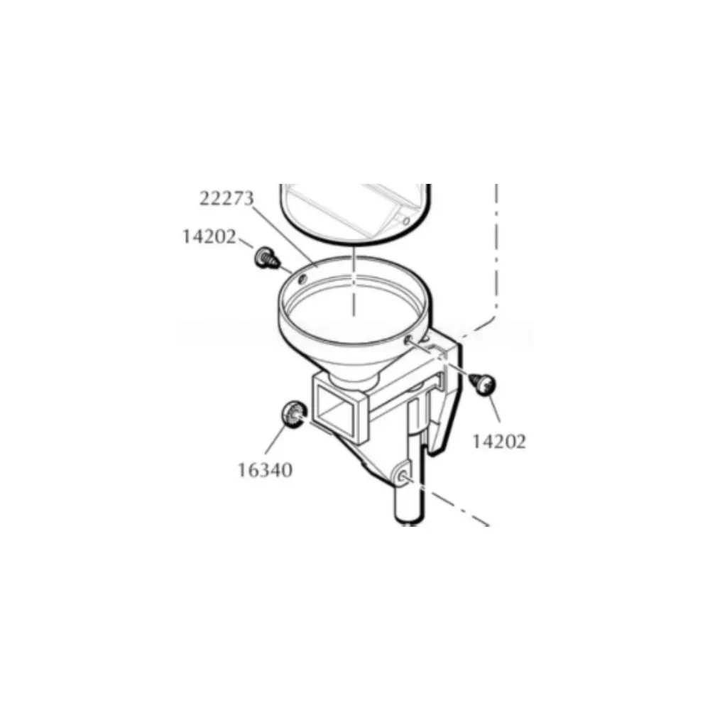 Dillon 22273 Powder Body W/Drop Tube for RL1100